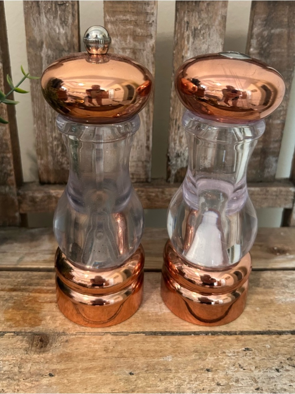Olde Thompson 3521-03 Del Norte Peppermill and Salt Shaker Set, Copper